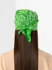 Салатовый бандана с принтом, унисекс