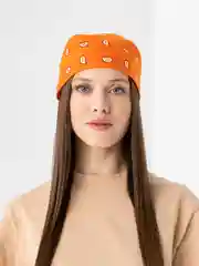 Оранжевый бандана с принтом, унисекс