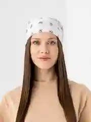 Белый бандана с принтом, унисекс