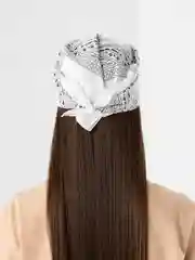 Белый бандана с принтом, унисекс