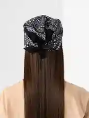 Черный бандана с принтом, унисекс