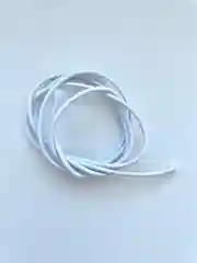 Черный резинка круглая, эластичная, шляпная, 2 цвета, 3 мм, отрез 2 м