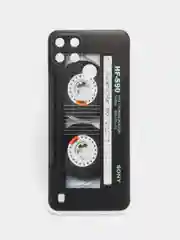 Хром силиконовый чехол на Oppo Realme C21Y/C25Y / Оппо Реалми C21Y/C25Y прозрачный, с рисунком