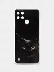 Зелёный хаки силиконовый чехол на Oppo Realme C21Y/C25Y / Оппо Реалми C21Y/C25Y прозрачный, с рисунком