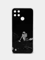Карамельный силиконовый чехол на Oppo Realme C21Y/C25Y / Оппо Реалми C21Y/C25Y прозрачный, с рисунком