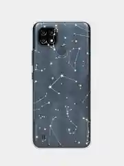 Прозрачный силиконовый чехол на Oppo Realme C21Y/C25Y / Оппо Реалми C21Y/C25Y прозрачный, с рисунком