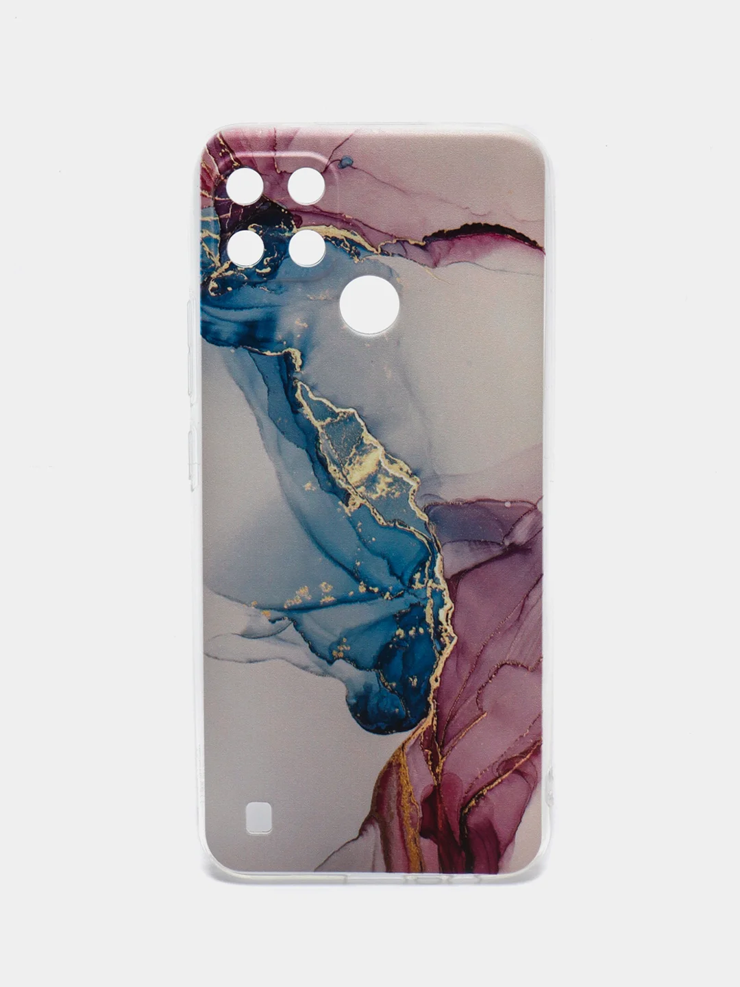 Ледяной силиконовый чехол на Oppo Realme C21Y/C25Y / Оппо Реалми C21Y/C25Y прозрачный, с рисунком