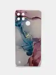 Ледяной силиконовый чехол на Oppo Realme C21Y/C25Y / Оппо Реалми C21Y/C25Y прозрачный, с рисунком