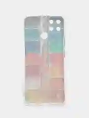 Бордовый силиконовый чехол на Oppo Realme C21Y/C25Y / Оппо Реалми C21Y/C25Y прозрачный, с рисунком