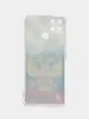 Синий силиконовый чехол на Oppo Realme C21Y/C25Y / Оппо Реалми C21Y/C25Y прозрачный, с рисунком