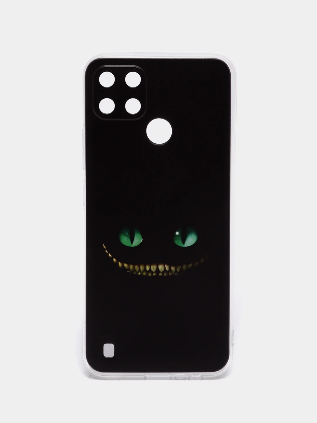 Черный силиконовый чехол на Oppo Realme C21Y/C25Y / Оппо Реалми C21Y/C25Y прозрачный, с рисунком
