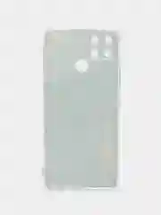 Светло-синий силиконовый чехол на Oppo Realme C21Y/C25Y / Оппо Реалми C21Y/C25Y прозрачный, с рисунком