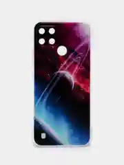 Аметистовый силиконовый чехол на Oppo Realme C21Y/C25Y / Оппо Реалми C21Y/C25Y прозрачный, с рисунком