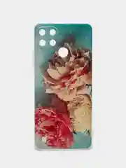 Конфетный силиконовый чехол на Oppo Realme C21Y/C25Y / Оппо Реалми C21Y/C25Y прозрачный, с рисунком