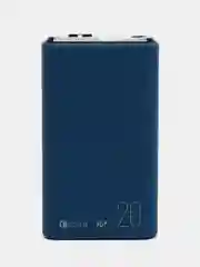 Синий внешний аккумулятор Olmio QS-20, 20000 mAh, с быстрой зарядкой