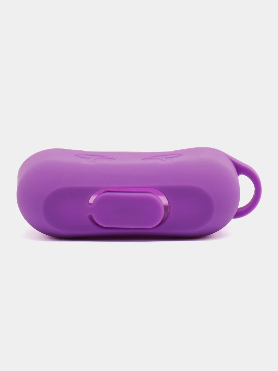 Фиолетовый силиконовый чехол для наушников AirPods Pro с карабином