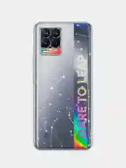 Прозрачный силиконовый чехол на Oppo Realme 8/8 Pro / Оппо Реалми 8/8 Про прозрачный, с рисунком