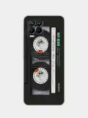Хром силиконовый чехол на Oppo Realme 8/8 Pro / Оппо Реалми 8/8 Про прозрачный, с рисунком