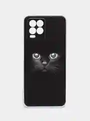 Шоколадный силиконовый чехол на Oppo Realme 8/8 Pro / Оппо Реалми 8/8 Про прозрачный, с рисунком