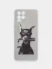Серый силиконовый чехол на Oppo Realme 8/8 Pro / Оппо Реалми 8/8 Про прозрачный, с рисунком