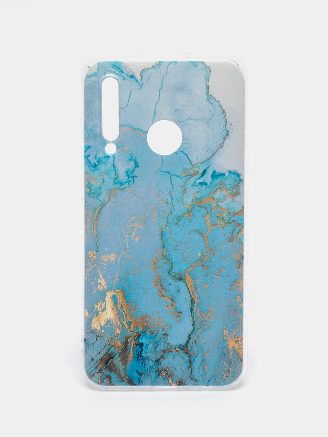 Светло-синий чехол на Honor 10i/20 Lite 2019/20e/Huawei P Smart Plus 2019 / Хонор 10i прозрачный