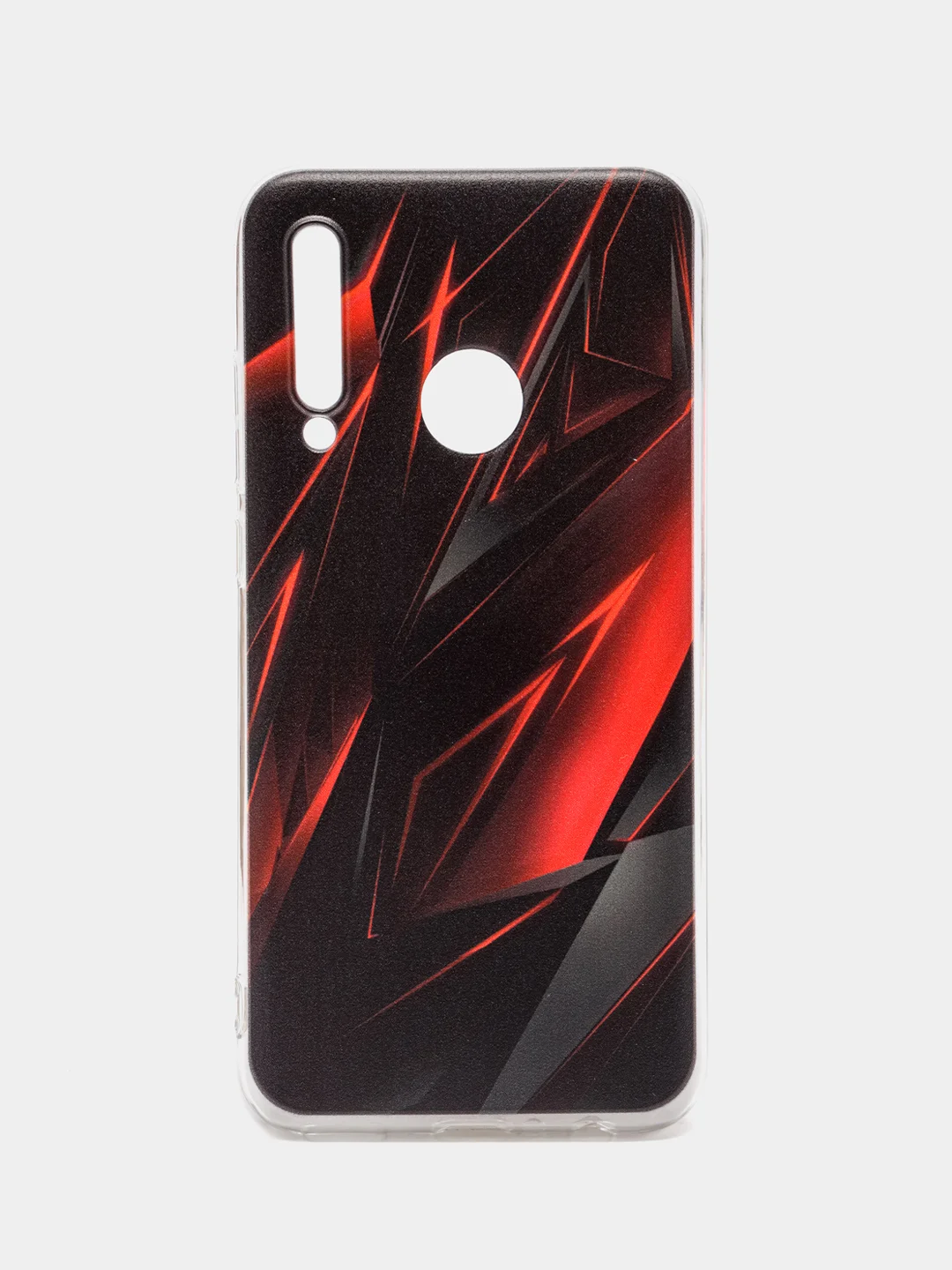 Красный чехол на Honor 10i/20 Lite 2019/20e/Huawei P Smart Plus 2019 / Хонор 10i прозрачный