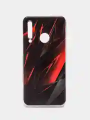 Красный чехол на Honor 10i/20 Lite 2019/20e/Huawei P Smart Plus 2019 / Хонор 10i прозрачный