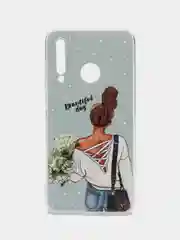Тёмно-серый чехол на Honor 10i/20 Lite 2019/20e/Huawei P Smart Plus 2019 / Хонор 10i прозрачный