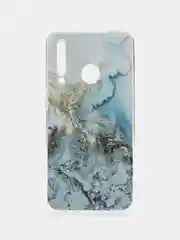 Голубой чехол на Honor 10i/20 Lite 2019/20e/Huawei P Smart Plus 2019 / Хонор 10i прозрачный