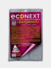 Спонж, губка для посуды Econext microfiber/ салфетка для уборки 10 х 15 см, Швеция