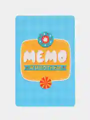 Голубой игра настольная "Мемо", развлекательная игра для детей, занятия, развлечения на праздник