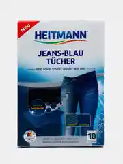 Салфетки HEITMANN для джинсовых тканей с окрашивающим эффектом Jeans-Blau Tucher, 10шт