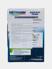 Салфетки HEITMANN для джинсовых тканей с окрашивающим эффектом Jeans-Blau Tucher, 10шт
