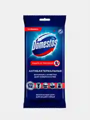 Влажные салфетки для очищения поверхностей Domestos, антибактериальные, 30 штук