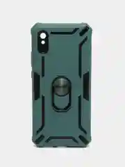 Морской чехол Xiaomi Redmi 9A, Сяоми Редми 9А противоударный с металлической подставкой кольцом