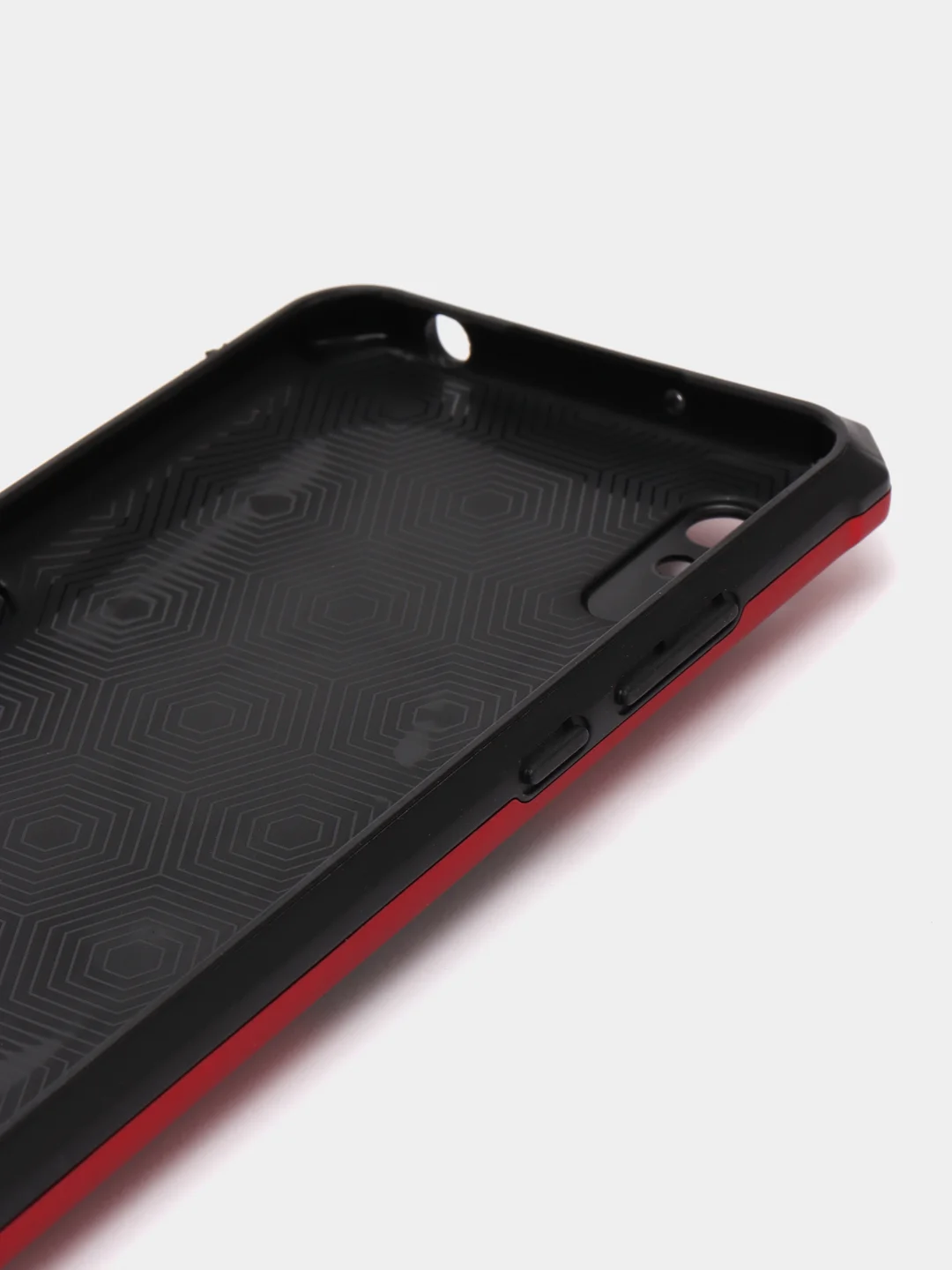 Красный чехол Xiaomi Redmi 9A, Сяоми Редми 9А противоударный с металлической подставкой кольцом