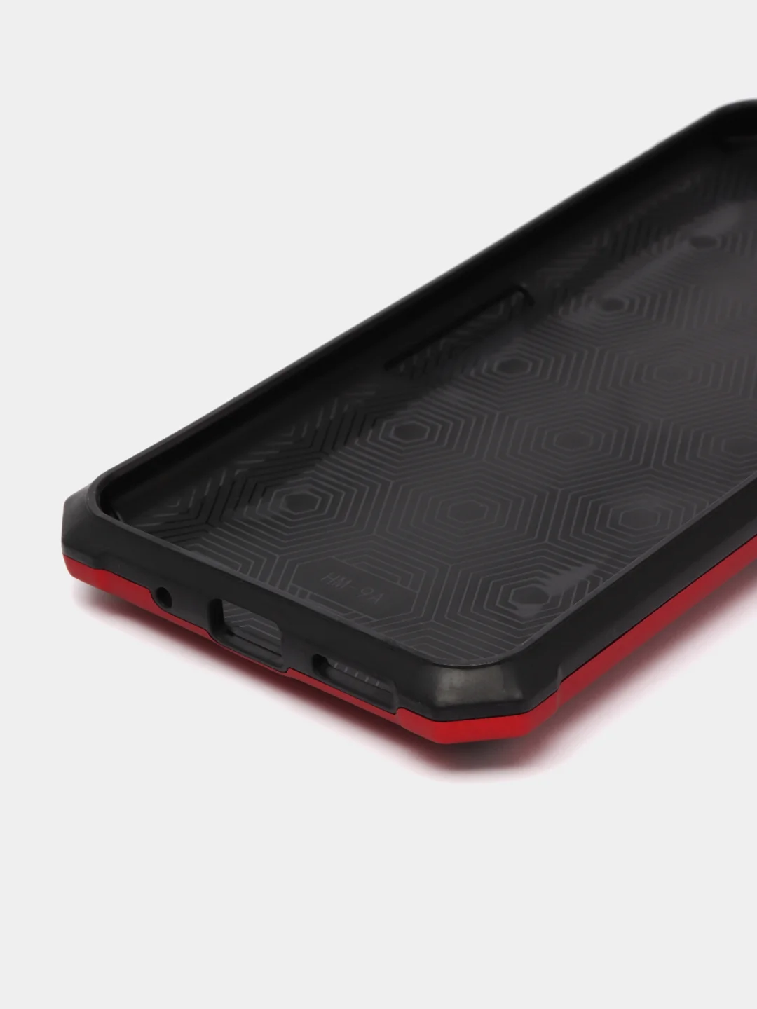 Красный чехол Xiaomi Redmi 9A, Сяоми Редми 9А противоударный с металлической подставкой кольцом