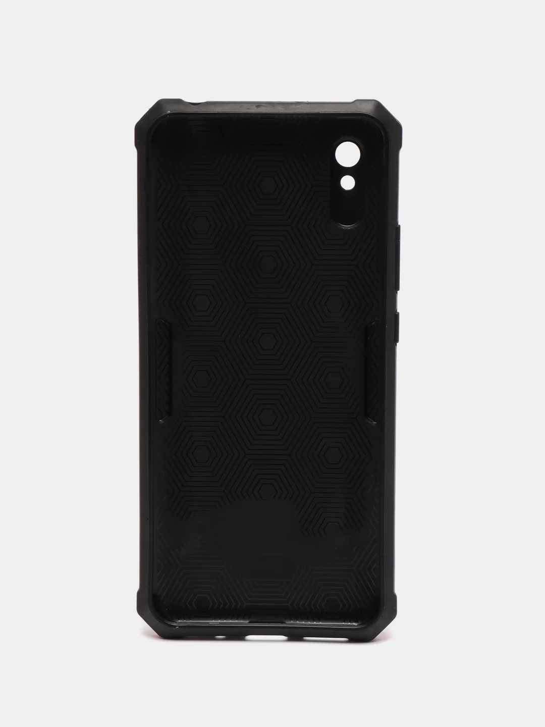 Красный чехол Xiaomi Redmi 9A, Сяоми Редми 9А противоударный с металлической подставкой кольцом