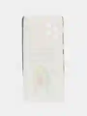 Белый силиконовый чехол на Samsung Galaxy A32 / Самсунг А32 прозрачный с рисунком, защита камеры