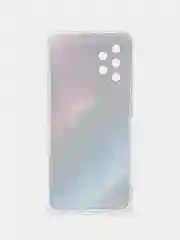 Аметистовый силиконовый чехол на Samsung Galaxy A32 / Самсунг А32 прозрачный с рисунком, защита камеры