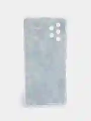 Тёмно-зелёный силиконовый чехол на Samsung Galaxy A32 / Самсунг А32 прозрачный с рисунком, защита камеры
