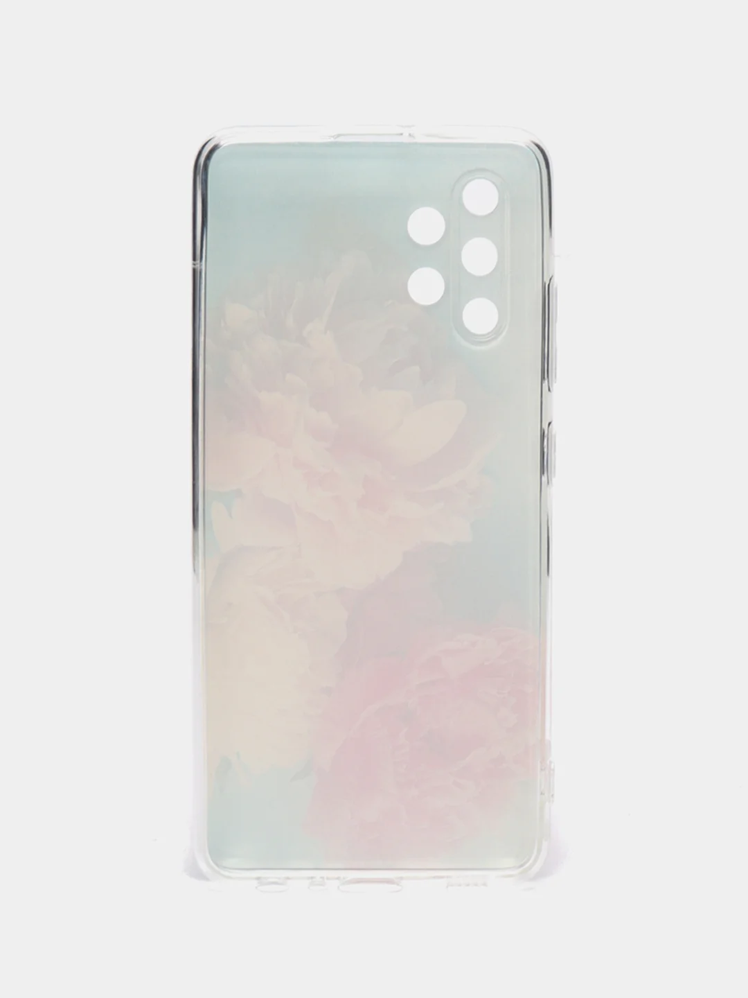 Конфетный силиконовый чехол на Samsung Galaxy A32 / Самсунг А32 прозрачный с рисунком, защита камеры