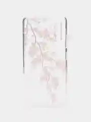 Кораллово-розовый силиконовый чехол на Samsung Galaxy A32 / Самсунг А32 прозрачный с рисунком, защита камеры