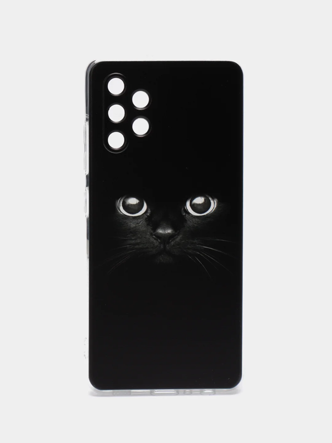 Шоколадный силиконовый чехол на Samsung Galaxy A32 / Самсунг А32 прозрачный с рисунком, защита камеры