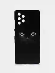Шоколадный силиконовый чехол на Samsung Galaxy A32 / Самсунг А32 прозрачный с рисунком, защита камеры