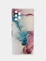 Ледяной силиконовый чехол на Samsung Galaxy A32 / Самсунг А32 прозрачный с рисунком, защита камеры