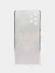 Синий силиконовый чехол на Samsung Galaxy A32 / Самсунг А32 прозрачный с рисунком, защита камеры
