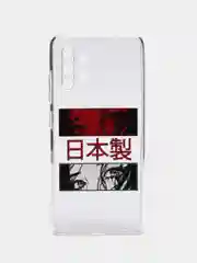 Алый силиконовый чехол на Samsung Galaxy A32 / Самсунг А32 прозрачный с рисунком, защита камеры