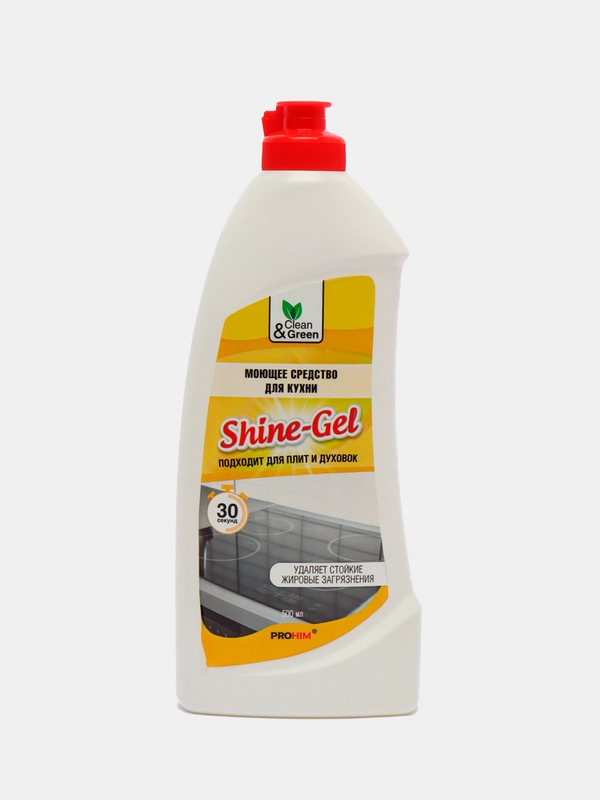 Моющее средство для кухни "Shine-Gel" Clean&Green (антижир, гель), 500 мл