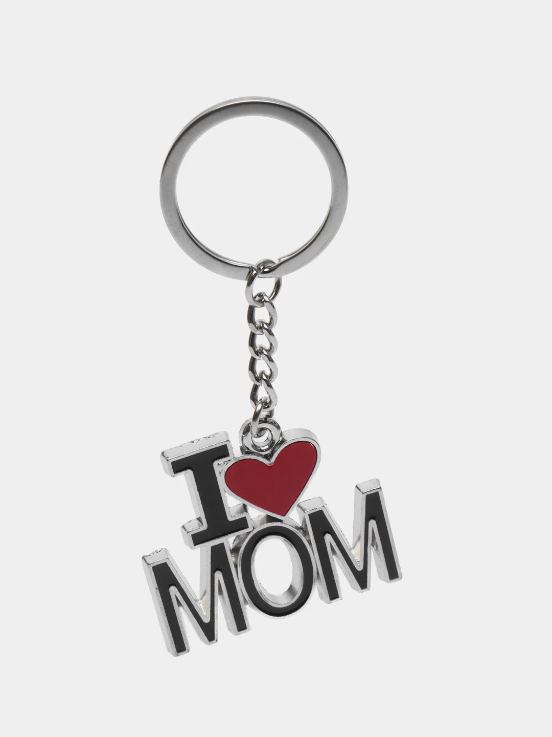 Белый брелоки для ключей "I love papa", "I love mom"